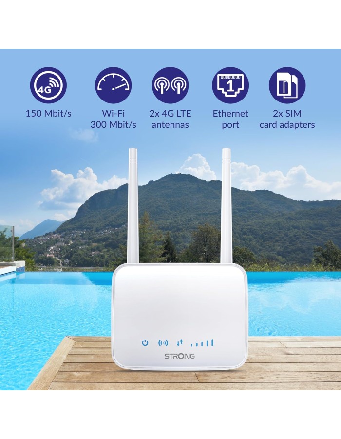Strong Router 4G LTE CAT4 Wi-Fi N300 Mini 4GROUTER350MUK