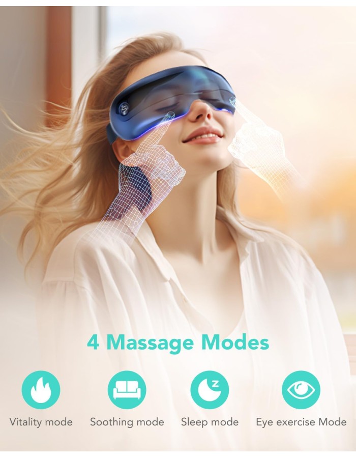 SKG Eye Massager Airbag-Hot Compress-Music & Visible Window E3 Pro