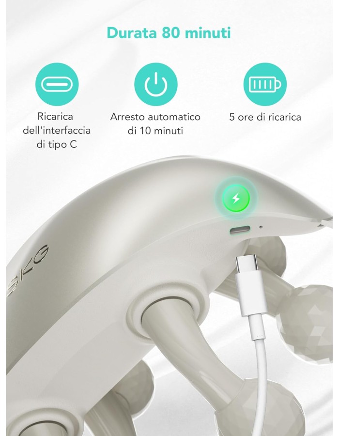 SKG H7-Ultra Neck & Shoulder Massager with White Massage Heads