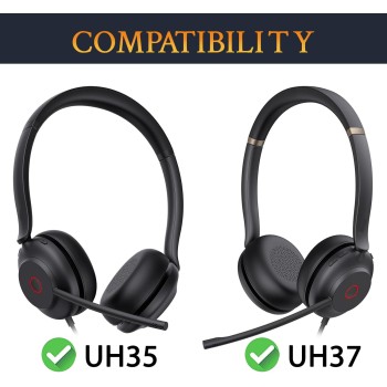 Yealink Headset Leather Ear Cushion for UH35/UH37 (1 Pair)