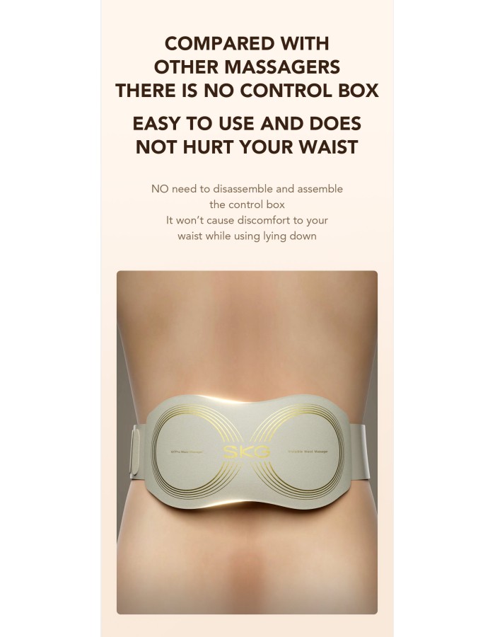 SKG Waist Massager Hot Compress-TENS W7 Pro