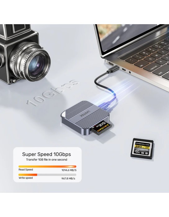 Unitek Card Reader Magnetic CF Express Type B 10Gbps PD100W S1244B Unitek Card Reader Magnetic CF Express Type B 10Gbps PD100W S1244B