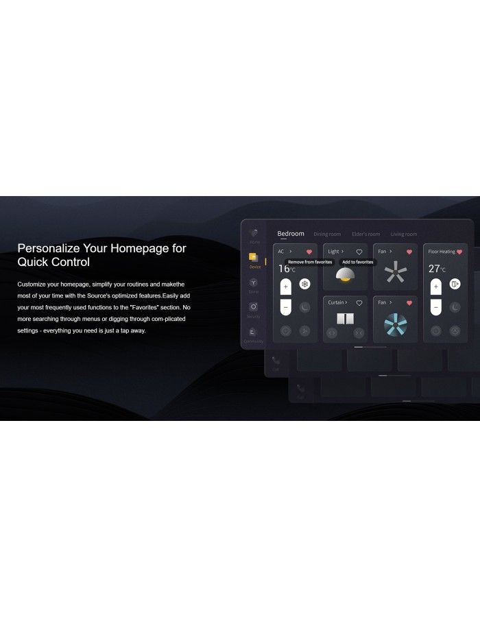 HDL Panel SOURCE 7 Touch Screen Black HDL Panel SOURCE 7 Touch Screen Black