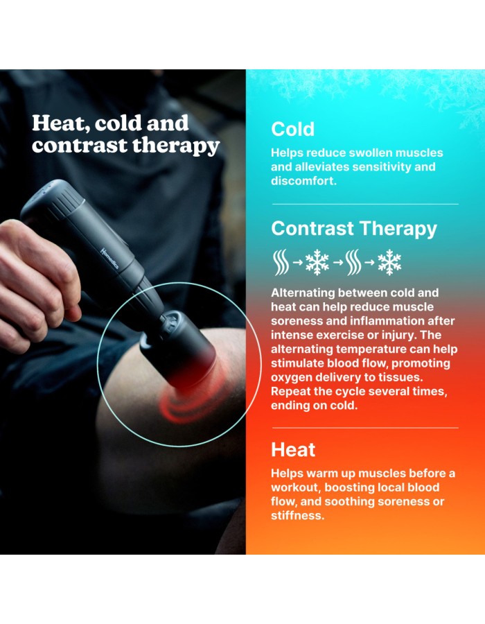 HoMedics Massage Gun Hot & Cold NOVO PGM-43HC Black