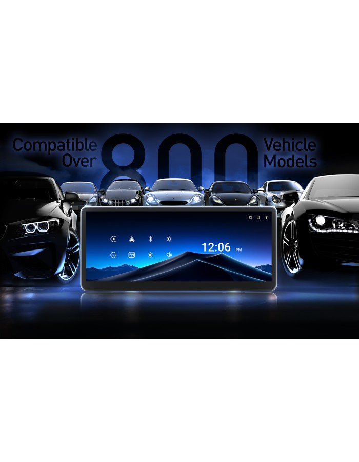 MINIX CAR Monitor Touch 8.9" HD 60fps Wi-Fi/Bluetooth/AUX Speaker CarPlay/Android Auto CP89-HD