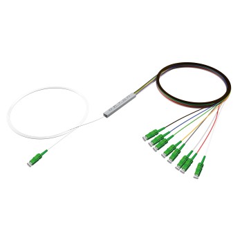 Opton PLC Fiber Splitter 1x8 SM LC/APC SteelBox 1m