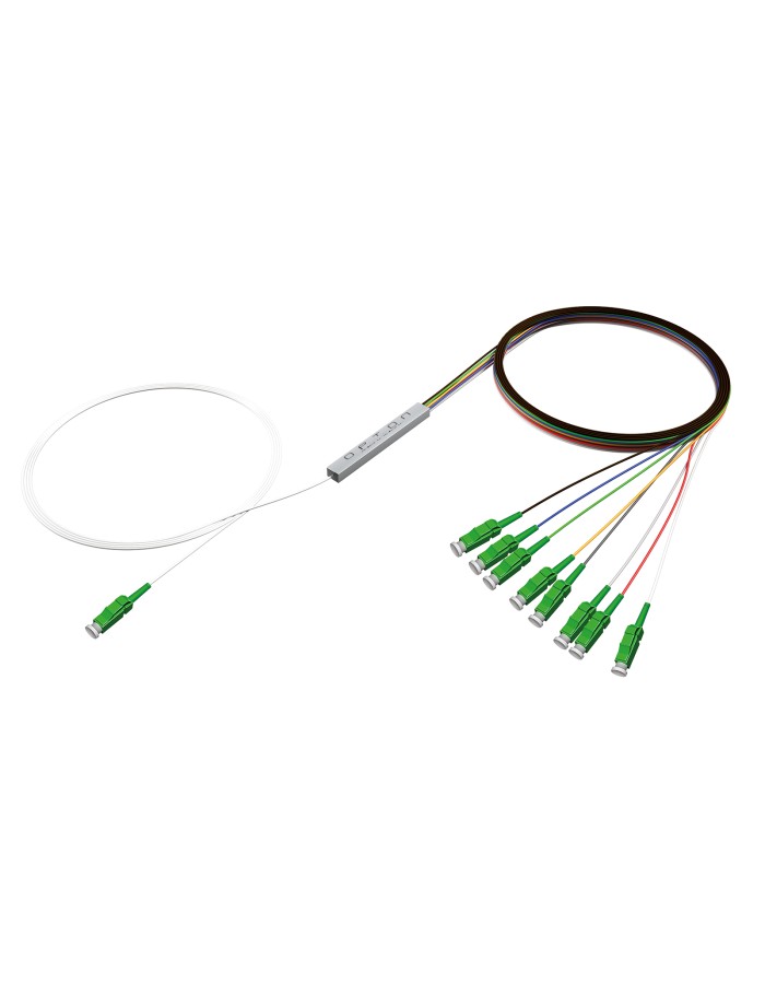 Opton PLC Fiber Splitter 1x8 SM LC/APC SteelBox 1m Opton PLC Fiber Splitter 1x8 SM LC/APC SteelBox 1m