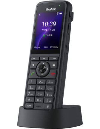 Yealink IP Phone Cordless Wi-Fi 6 Handset Ruggedized IP67 Roaming Dual Band with Bluetooth AX86R