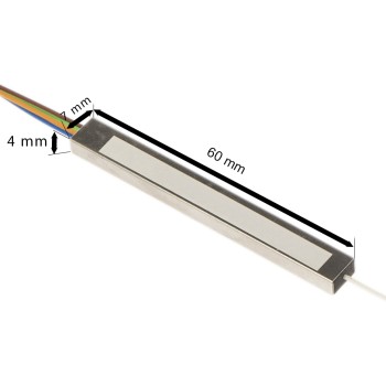 Opton PLC Fiber Splitter 1x8 SM LC/APC SteelBox 1m Opton PLC Fiber Splitter 1x8 SM LC/APC SteelBox 1m