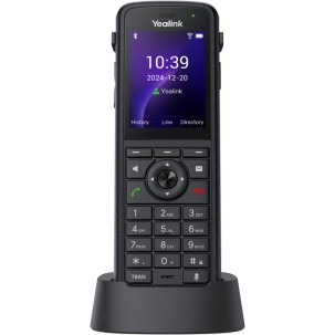 Yealink IP Phone Cordless Wi-Fi 6 Handset Ruggedized IP67 Roaming Dual Band with Bluetooth AX86R
