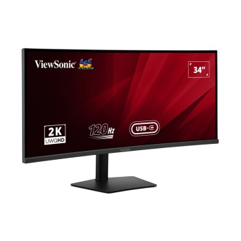 Viewsonic Monitor VA 34'' UWQHD IPS Curved UltraWide 120Hz USB-C Hub/PD/Speakers VA3420C