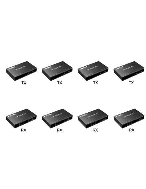 Lenkeng HDMI Matrix over IP 1080p KIT 4x4 (LKV383Matrix-4TX/4RX)