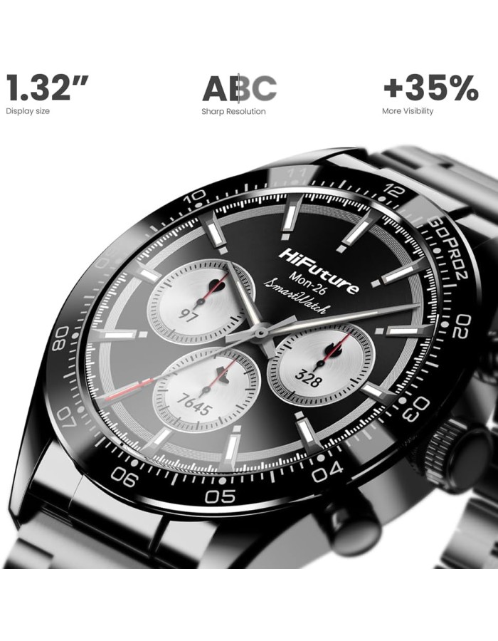 HiFuture Luxury Classy SmartWatch GO PRO2 Silver HiFuture Luxury Classy SmartWatch GO PRO2 Silver