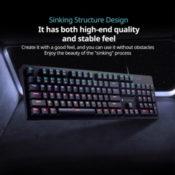 Thunderobot K104 Wired Mechanical Keyboard Blue switch Black Thunderobot K104 Wired Mechanical Keyboard Blue switch Black