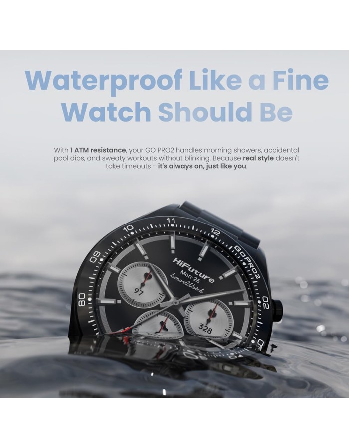 HiFuture Luxury Classy SmartWatch GO PRO2 Black HiFuture Luxury Classy SmartWatch GO PRO2 Black