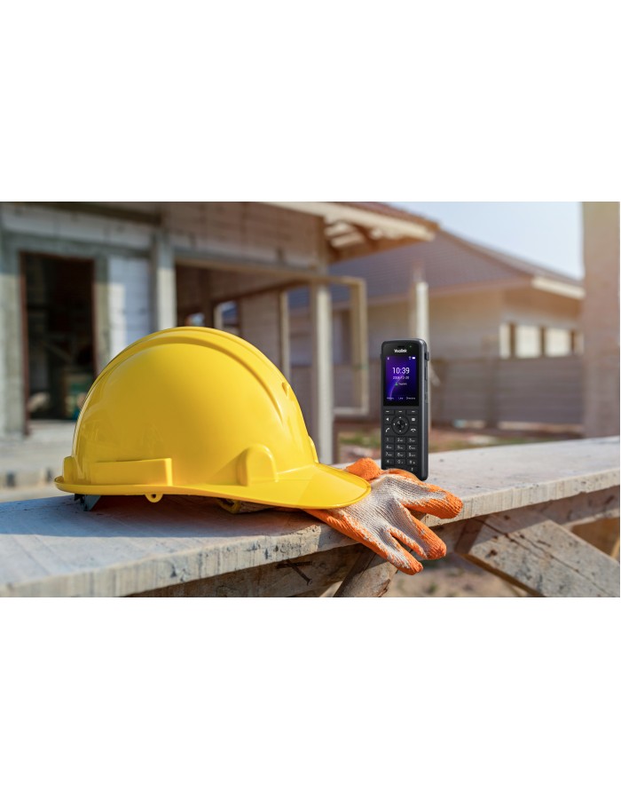 Yealink IP Phone Cordless Wi-Fi 6 Handset Ruggedized IP67 Roaming Dual Band with Bluetooth AX86R