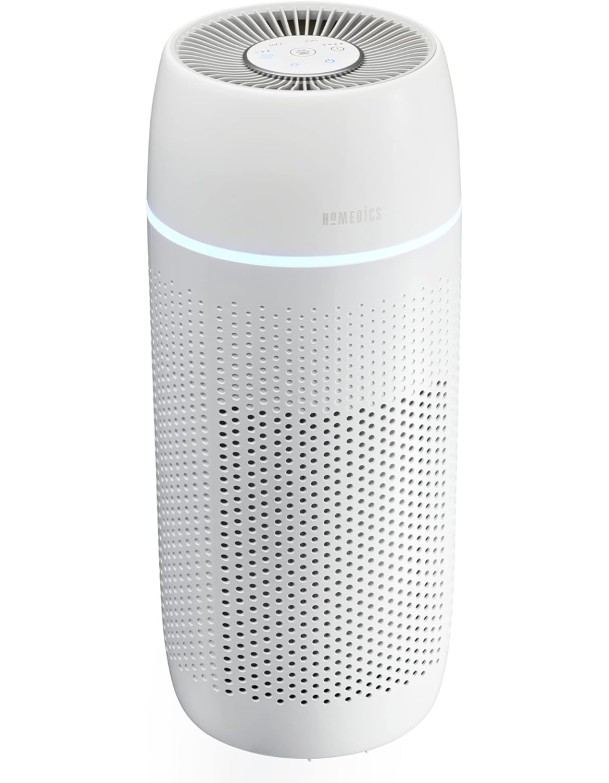 HoMedics TotalClean Petplus AP-PET35WT 5in1 Air Purifier & Aroma Diffuser (Active Carbon + HEPA Filter + UVC + Ioniser + PreFilter)