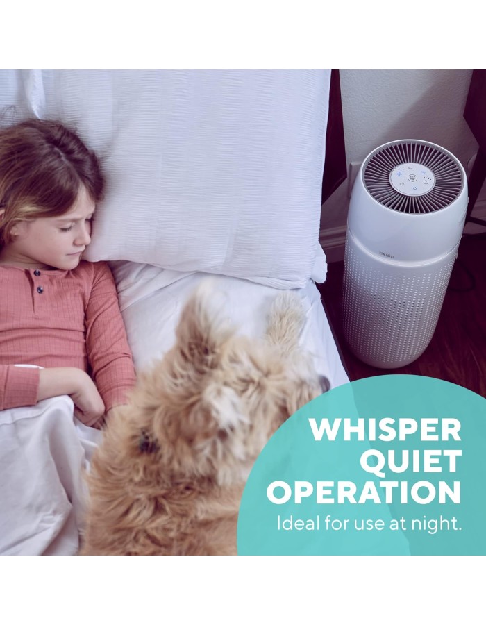HoMedics TotalClean Petplus AP-PET35WT 5in1 Air Purifier & Aroma Diffuser (Active Carbon + HEPA Filter + UVC + Ioniser + PreFilter)