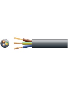 Mercury Mains Power Cable 3-Core 15A 1.5mm 100m Black 804.350UK Mercury Mains Power Cable 3-Core 15A 1.5mm 100m Black 804.350UK