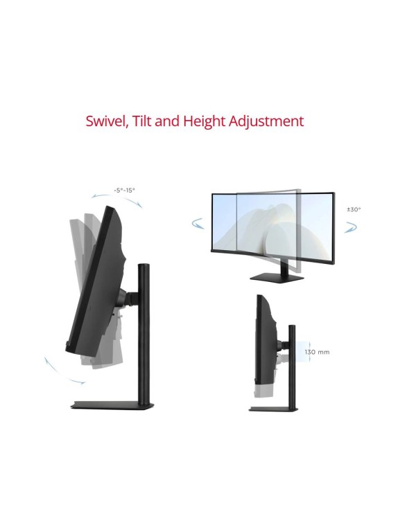 Viewsonic Monitor VA 34'' UWQHD IPS Curved UltraWide 120Hz USB-C Hub/PD/Speakers VA3420C