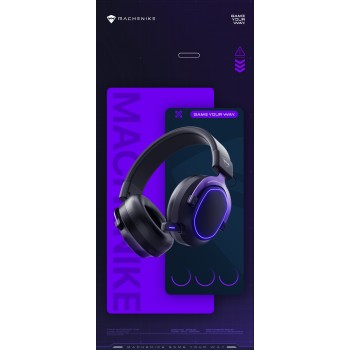 Machenike GX30 Pro Gaming Headphone Tri-mode Wired+Bluetooth+2.4G Machenike GX30 Pro Gaming Headphone Tri-mode Wired+Bluetooth+2.4G