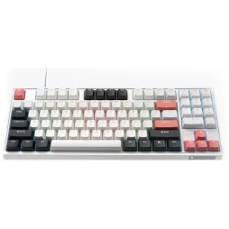 Thunderobot KG3089 White Mechanical Gaming Keyboard 89 Red Switch Keys