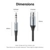 Vention AUDIO 6.3mm to XLR M-F Cable Braided-Metal 5.0m BKGHJ