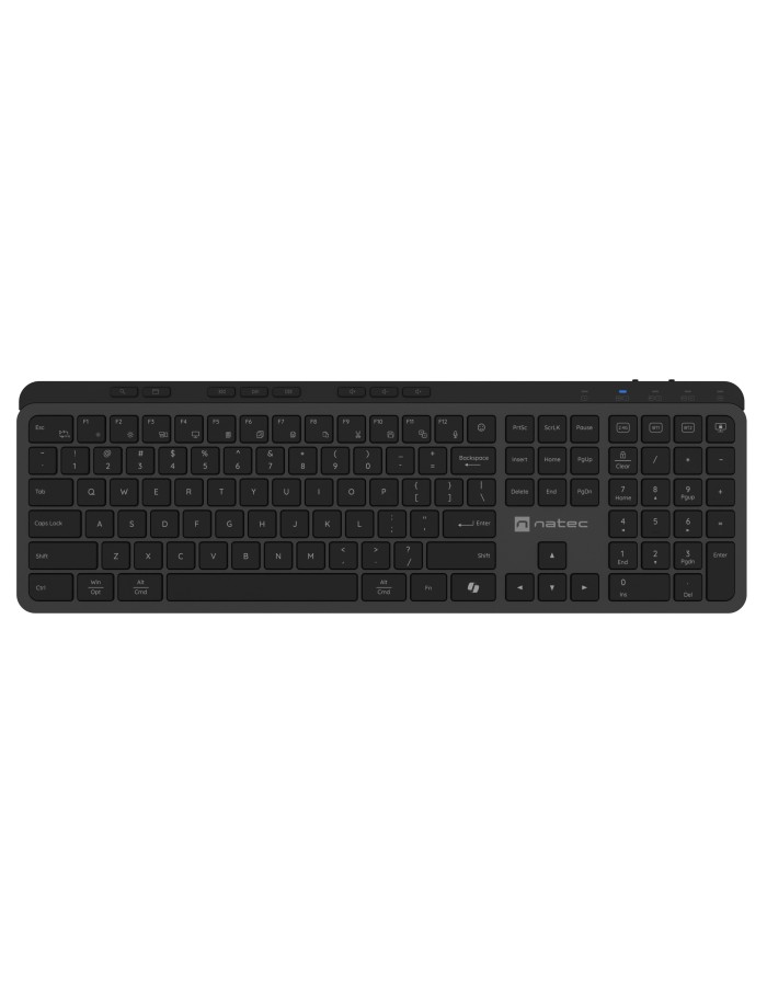 Natec MEDUSA Slim Wireless Keyboard BT & 2.4GHz X-SCISSORS Keys Natec MEDUSA Slim Wireless Keyboard BT & 2.4GHz X-SCISSORS Keys