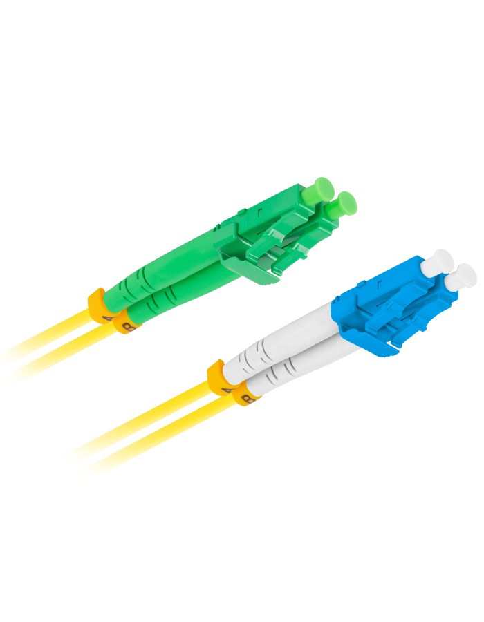 Lanberg Fiber Optic Patch Cord SM LC/APC-LC/UPC Duplex LSZH 1.0m