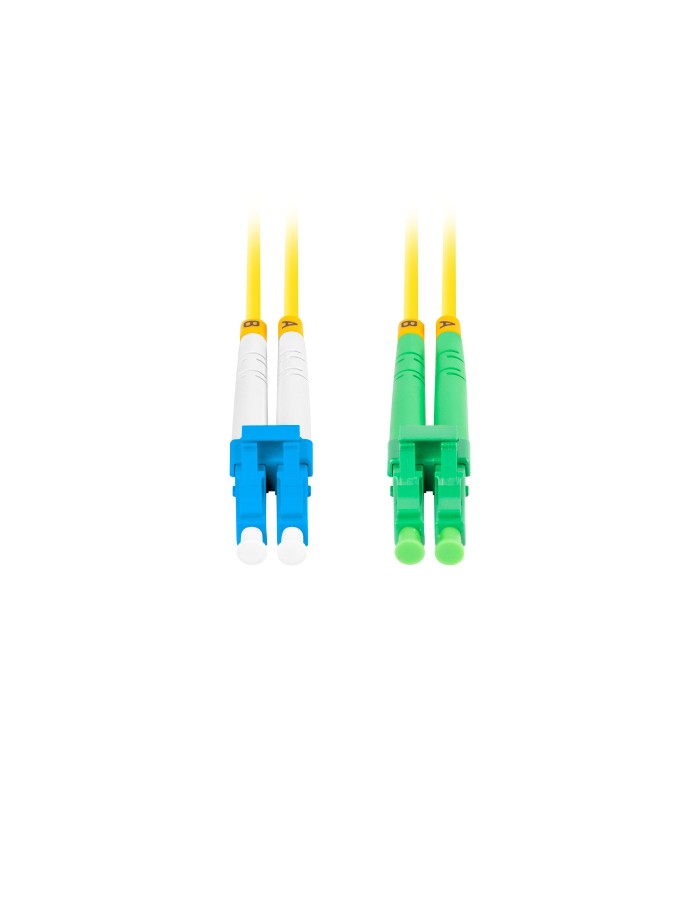 Lanberg Fiber Optic Patch Cord SM LC/APC-LC/UPC Duplex LSZH 1.0m