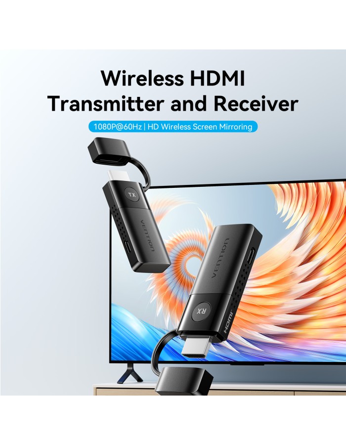 Vention ADKB0 Wireless 5GHz HDMI Transmitter & Receiver Kit 1080p up to 50m