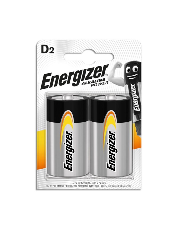 Energizer Alkaline Power D Batteries (2pcs)