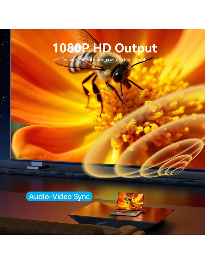 Vention ADKB0 Wireless 5GHz HDMI Transmitter & Receiver Kit 1080p up to 50m