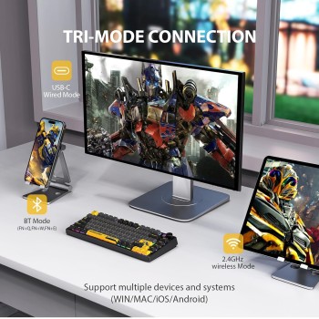 Transformers Mechanical Keyboard Trimode 2.4GHz-BT-USBC TF-GK03