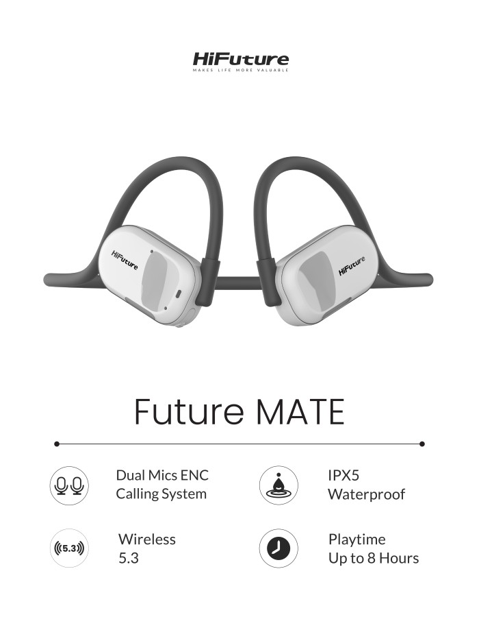 HiFuture Headphones Open Ear FutureMate Black