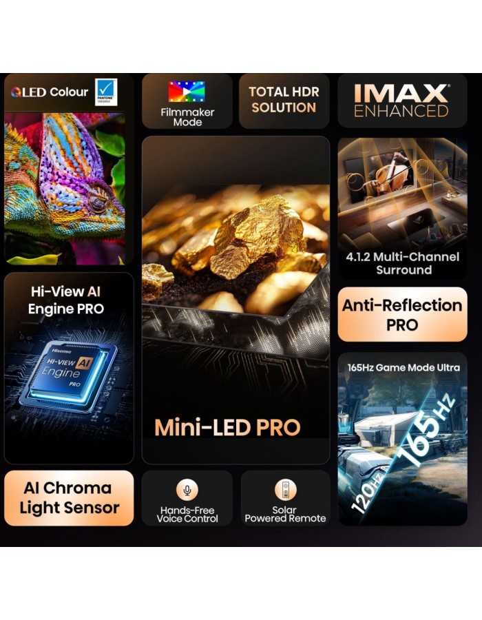 Hisense 75U8Q 75'' 4K Smart QLED MINI LED 144hz TV Hisense 75U8Q 75'' 4K Smart QLED MINI LED 144hz TV