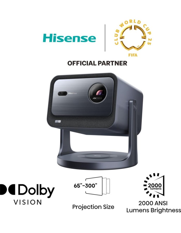 Hisense C2 4K Laser Portable Mini Projector