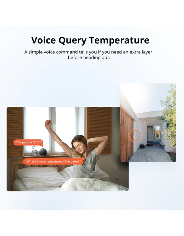 Sonoff Zigbee Smart Temperature & Humidity Sensor IP65 for Outdoor SNZB-02WD Sonoff Zigbee Smart Temperature & Humidity Sensor IP65 for Outdoor SNZB-02WD