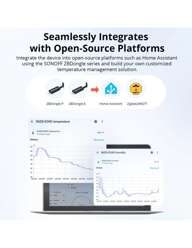 Sonoff Zigbee Smart Temperature & Humidity Sensor IP65 for Outdoor SNZB-02WD Sonoff Zigbee Smart Temperature & Humidity Sensor IP65 for Outdoor SNZB-02WD