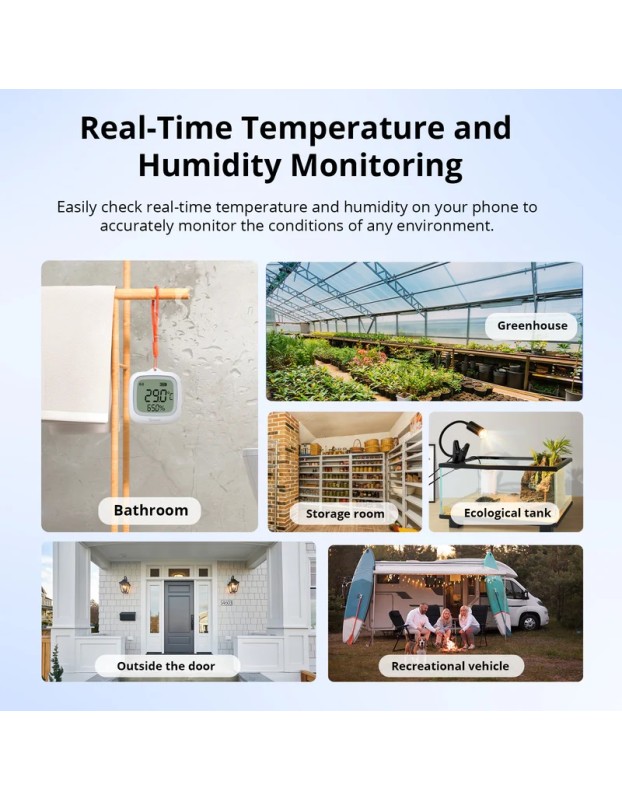 Sonoff Zigbee Smart Temperature & Humidity Sensor IP65 for Outdoor SNZB-02WD Sonoff Zigbee Smart Temperature & Humidity Sensor IP65 for Outdoor SNZB-02WD