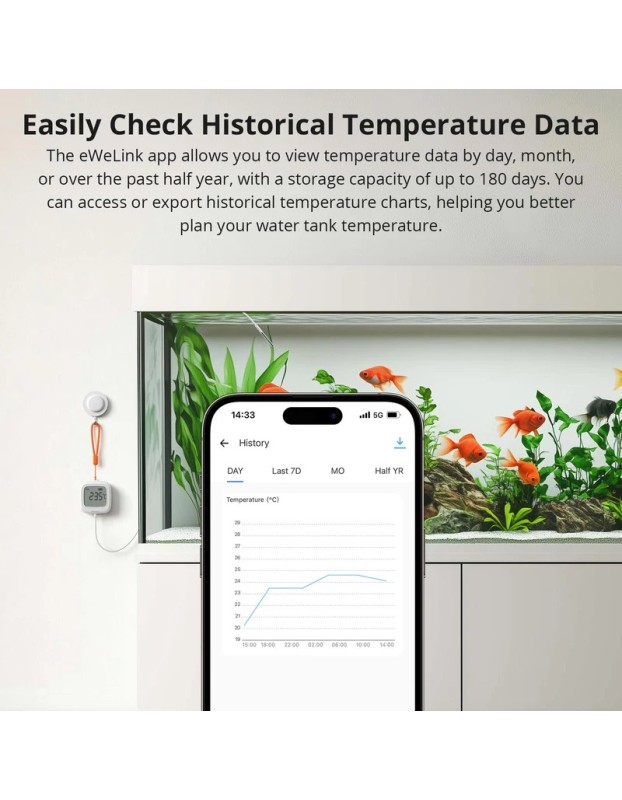 Sonoff Zigbee Smart Temperature Sensor IP65 for Outdoor with Water Probe SNZB-02LD