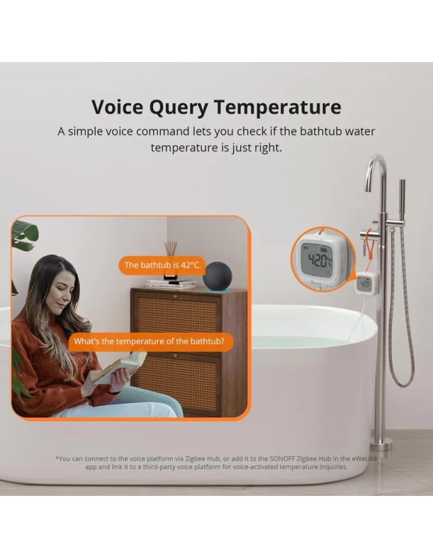 Sonoff Zigbee Smart Temperature Sensor IP65 for Outdoor with Water Probe SNZB-02LD