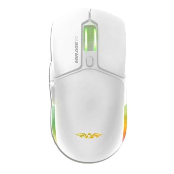 Armaggeddon Gaming Mouse Wired+2.4G+BT Recharge 600mAh MIRAGE-VI White