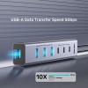 Unitek H1335A 7-Port USB-C Hub with 3xUSB-C 4xUSB-A & Power Supply Unitek H1335A 7-Port USB-C Hub with 3xUSB-C 4xUSB-A & Power Supply