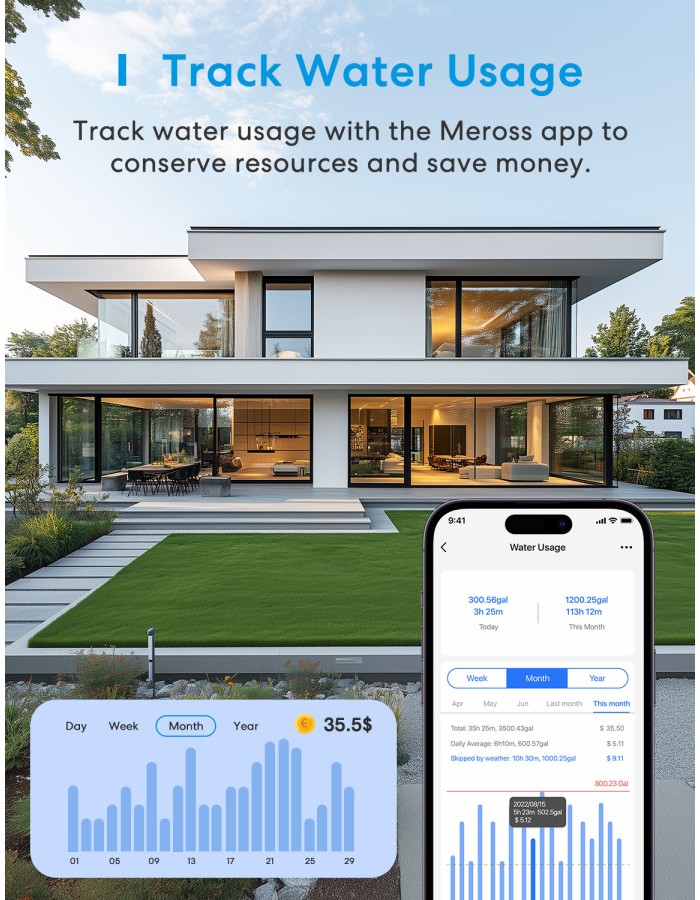 Meross Homekit Smart Wi-Fi Sprinkler Timer (Water Irrigation ) MST100HK-EU Meross Homekit Smart Wi-Fi Sprinkler Timer (Water Irrigation ) MST100HK-EU