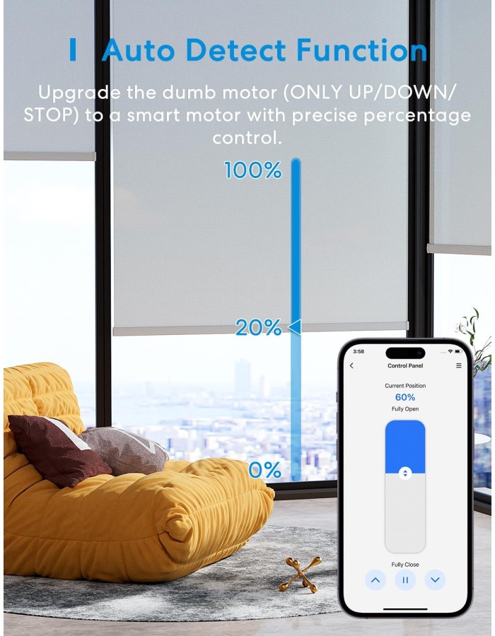 Meross Homekit Smart Wi-Fi Roller Shutter 5A Mechanical (Matter) MRS105 Meross Homekit Smart Wi-Fi Roller Shutter 5A Mechanical (Matter) MRS105