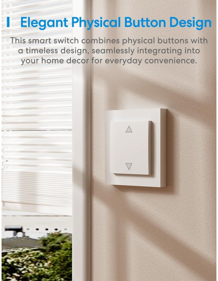Meross Homekit Smart Wi-Fi Roller Shutter 5A Mechanical (Matter) MRS105 Meross Homekit Smart Wi-Fi Roller Shutter 5A Mechanical (Matter) MRS105