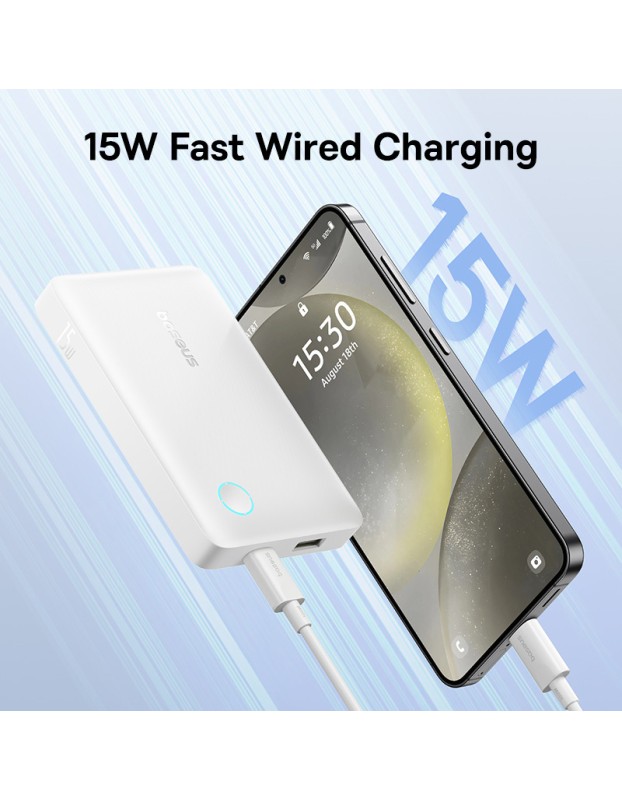 Baseus Powerbank 15W 10000mAh EnerFill FP11  White
