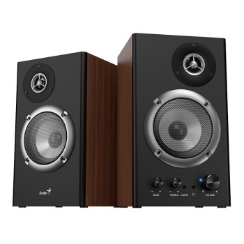 Genius SP-HF1200B 2.0 PC Speakers 36W RMS Wood