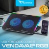 Alcatroz Laptop Cooler Vendaval G2 RGB Black Alcatroz Laptop Cooler Vendaval G2 RGB Black